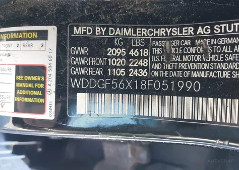 WDDGF56X18F051990